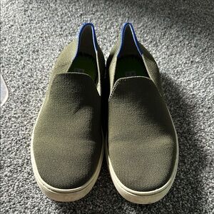 Rothy Olive Slip-On Sneakers Size 8